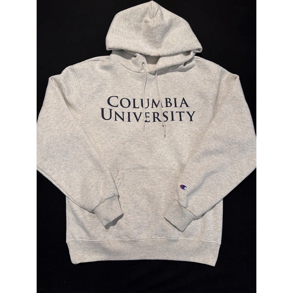 Columbia University Lions Hoodie Gray  Champion Long Sleeve Mens Medium